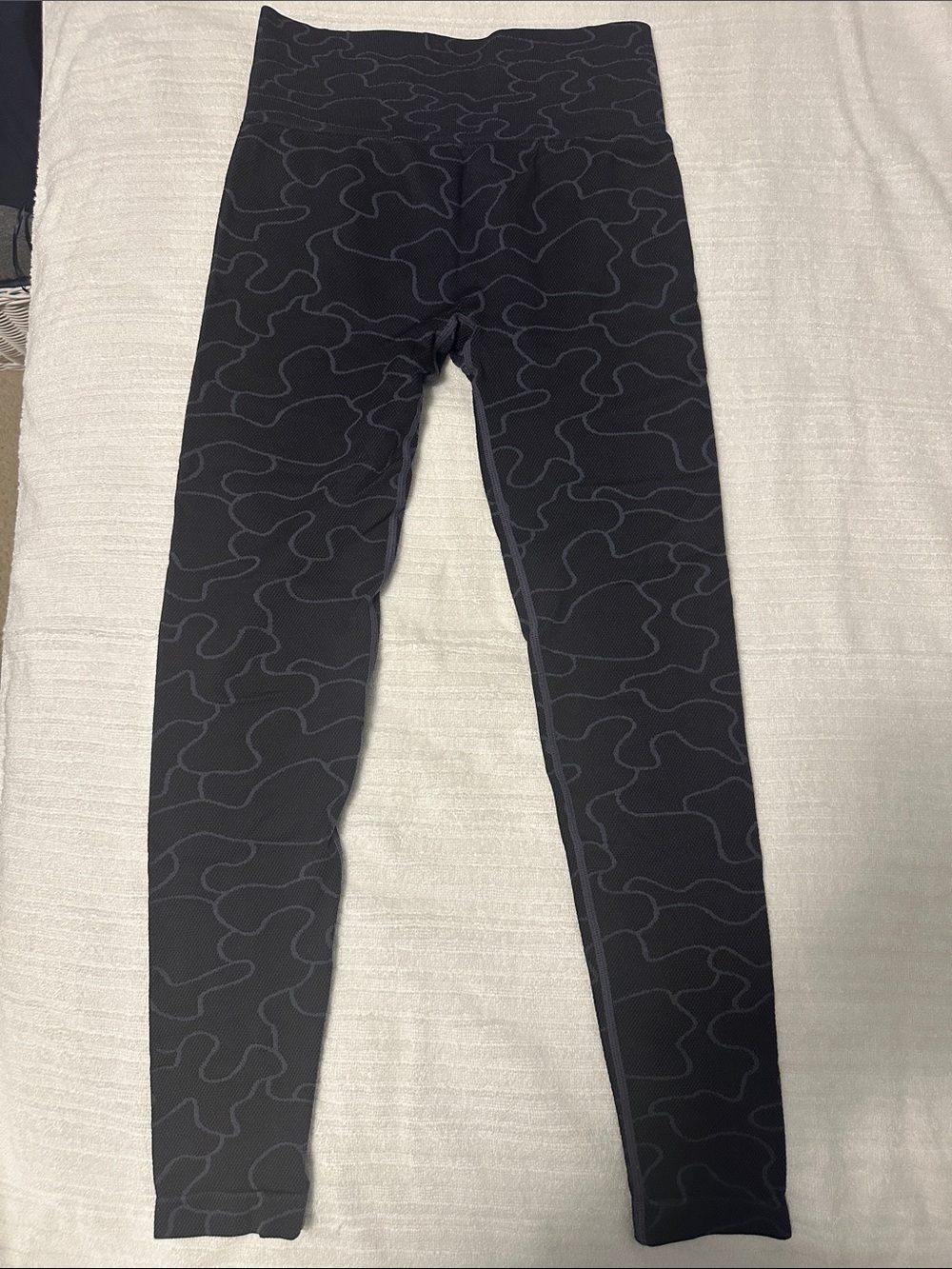 Athleta High-Waist Black Patterned Leggings